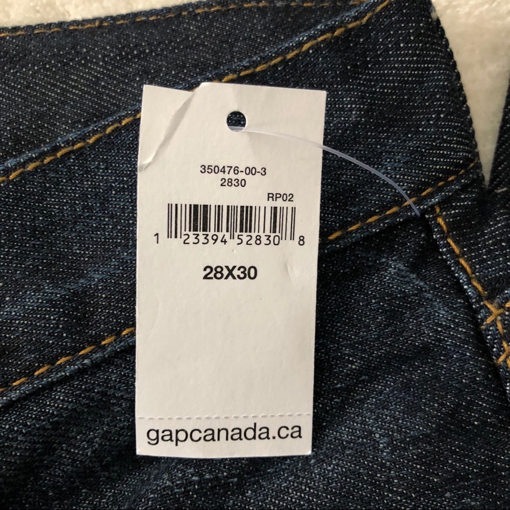Men’s Gap blue jeans bootcut size 28 inseam 30 New - Picture 5 of 7